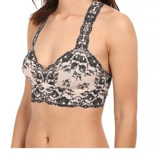 Free People size XS lace T back bralette.